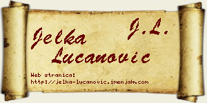 Jelka Lučanović vizit kartica